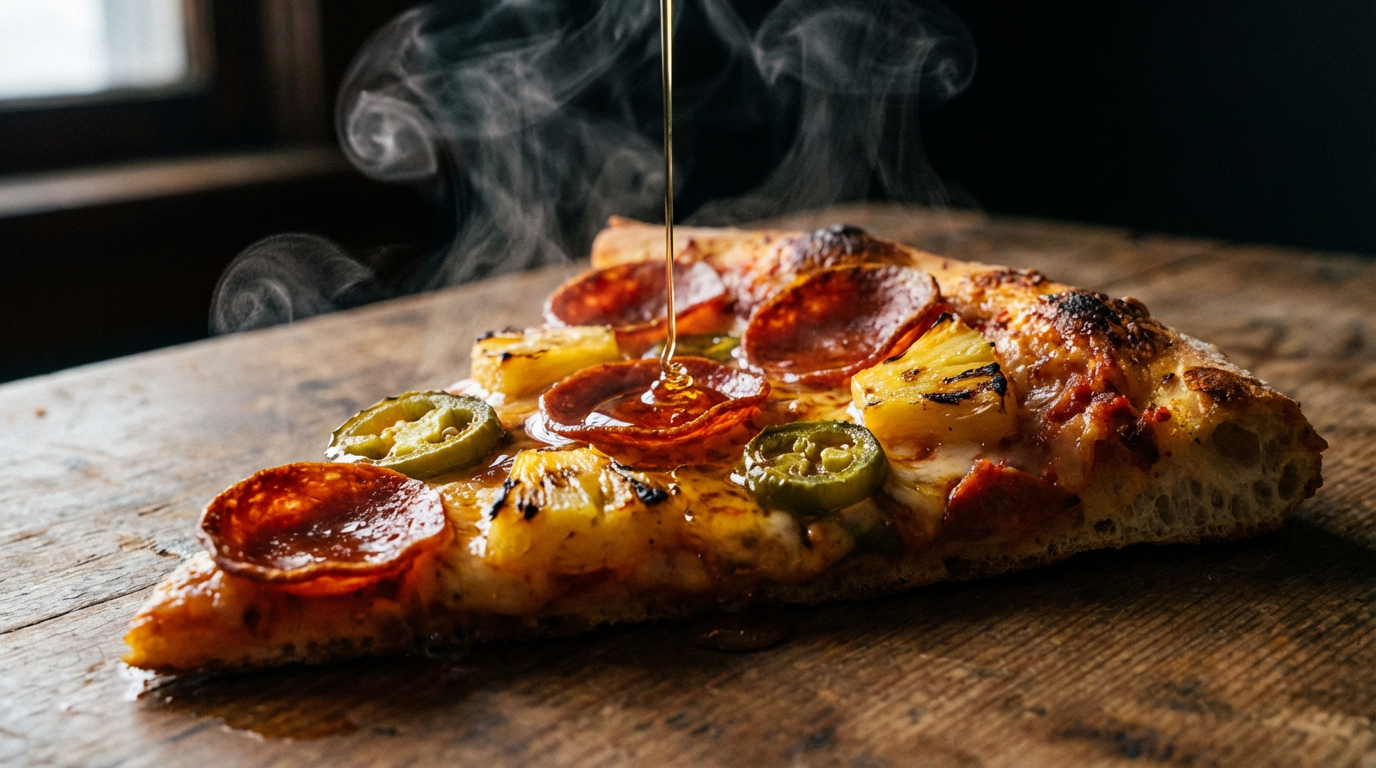 pineapple jalapeño pepperoni pizza